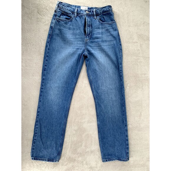 Frame High & Tight Straight Jeans Women’s 29 Blue High Rise Cotton Denim - Picture 1 of 13